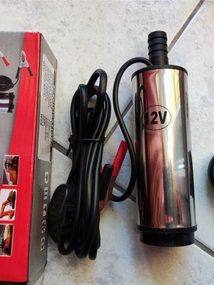 Αντλία μεταφοράς υγρών DC 12V καινούργια με κροκοδειλάκια