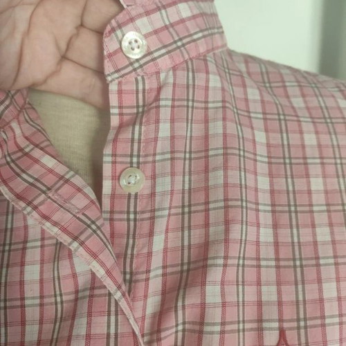 Schöffel pink women's shirt with check pattern like new, S/M