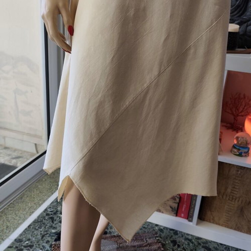 Linen dress like new, beige, size Medium