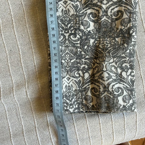 Atmosphere Textured Jacquard Brocade Trousers luxury size S black grey floral damask