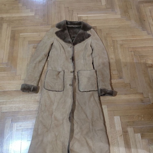 Zara long suede leather coat like new, size S/M