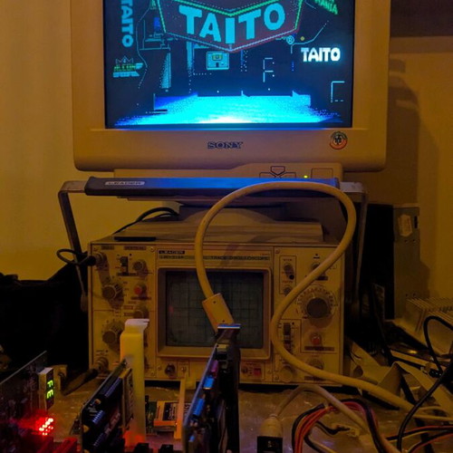 OTI VGA067 16bit ISA CGA/EGA/VGA 256kb graphics card used