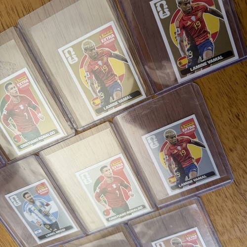 Messi Yamal CR7 Panini World Cup 2026 stickers new, 4 gold, 3 silver, 2 bronze