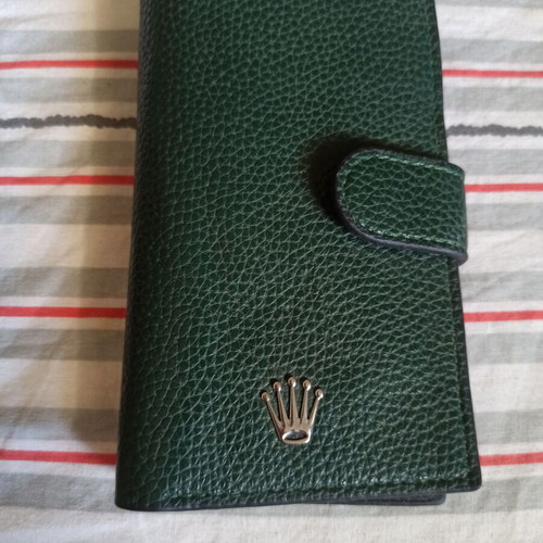 Rolex wallet, green