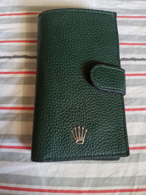 Rolex wallet, green