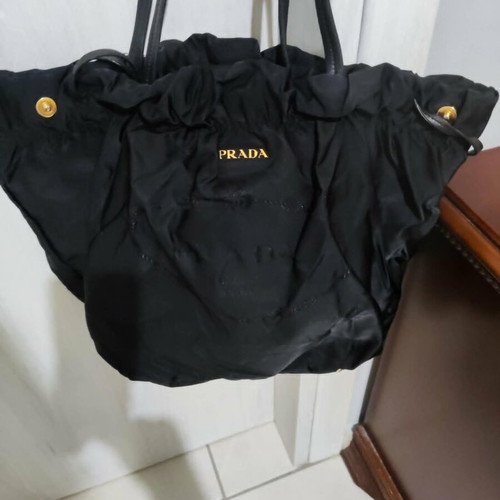 Prada vintage shoulder bag, black