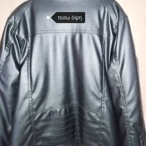 Mandarino boys' motorcycle leather jacket like new, black, 140 cm
