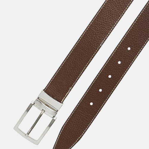 Aigner double-sided leather belt, brown and black