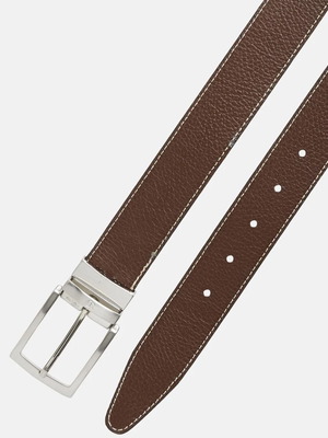 Aigner double-sided leather belt, brown and black