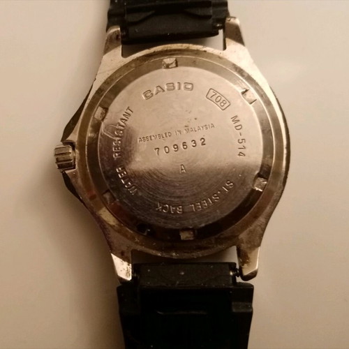 Casio men's watch used, needs battery and strap