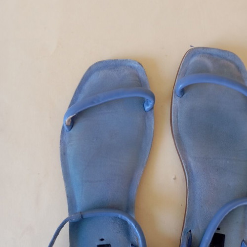 Zara blue sandals used with modern design, size 36