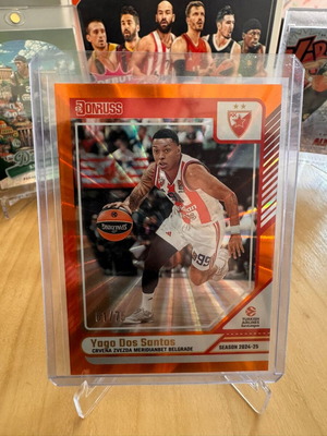 Yago Dos Santos Orange Laser Basketball Card 61/75, like new
