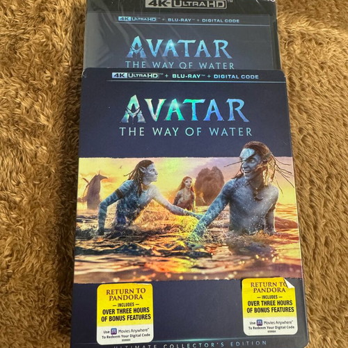 Avatar Way Of The Water 3-Discs Set with 4K and 2 Blu-Ray new