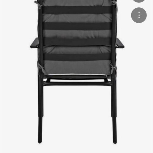 Outdoor dining set used with glass table and 4 chairs