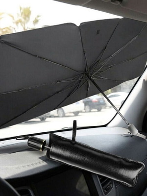 Car windshield sunshade new, 130x76cm, foldable umbrella