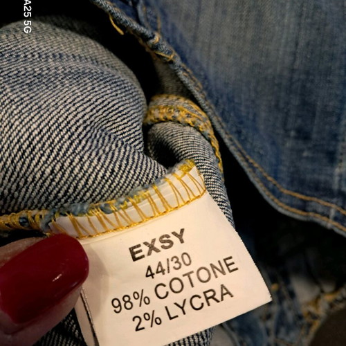 Exsy Jeans denim vest like new with back design