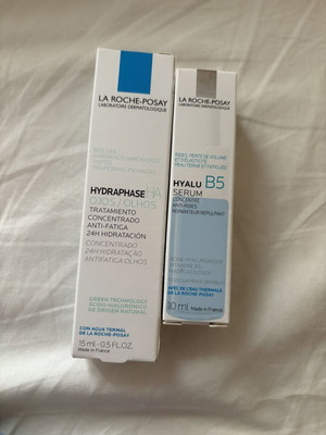 La Roche-Posay serum B5 10ml and Hydraphase yeux 15ml set new