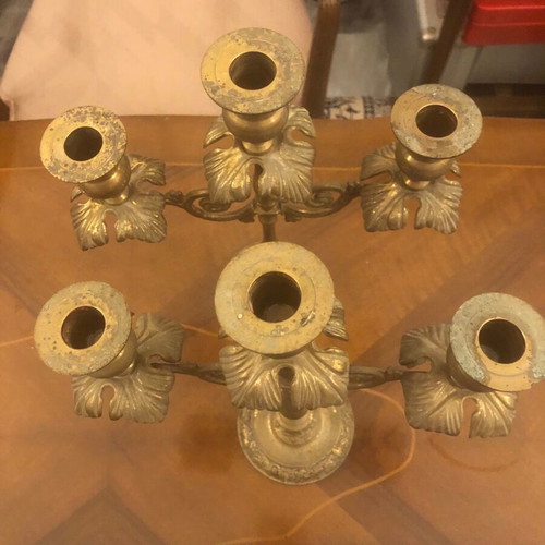 Brass Candlesticks pair like new