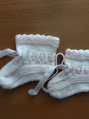 Handmade baby socks 0-3 months new