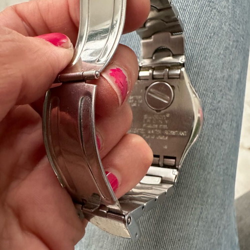 Swatch Irony Chronograph metal vintage Y2K watch like new
