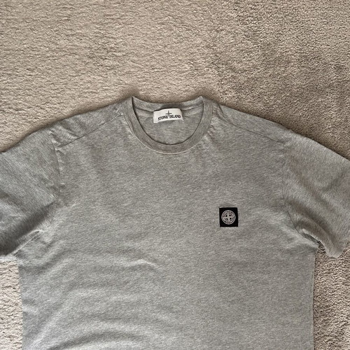 Stone Island Slim Fit Cotton Jersey T-Shirt XXL used, gray