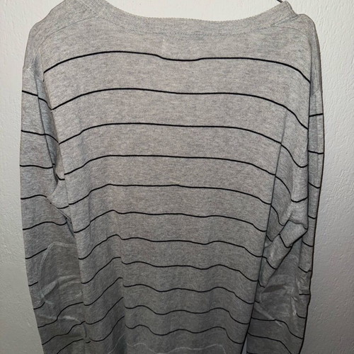 Pull&Bear gray striped cardigan used, size Large