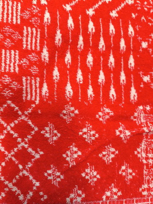 Red face towels set of 2 new 95x47 cm