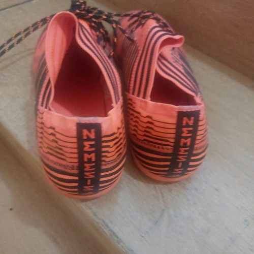 Adidas football shoes size 42 like new, black and orange
