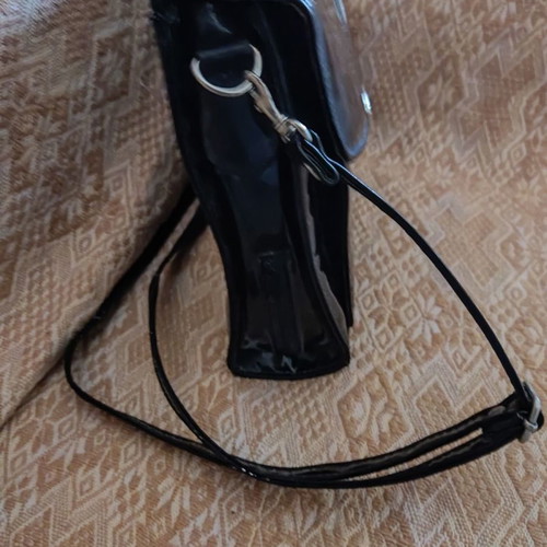 Women's leather shoulder bag used 24x30x7 cm
