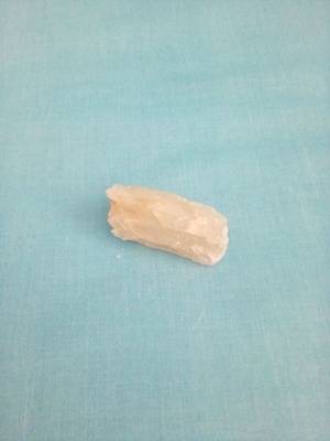 Quartz real stone about 4.5 centimeters long