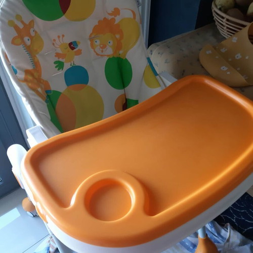 Giordani high chair used with adjustable backrest and height