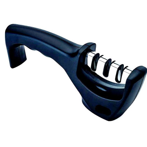 Triple Knife Sharpener new with ergonomic handle