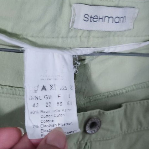 Elastic five-pocket pants like new, green, sizes XL and XXL