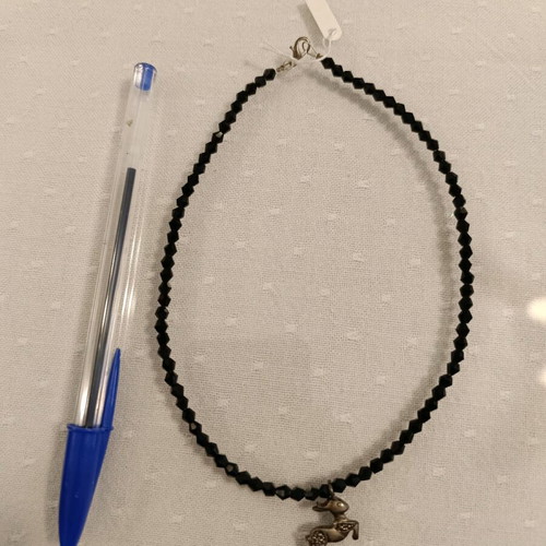 Necklace silver 925 new with crystals