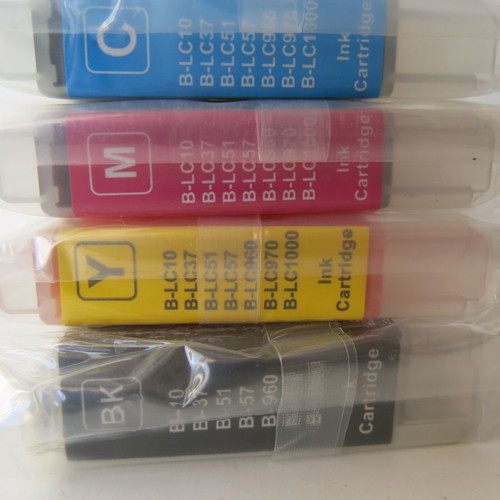 Brother compatible ink cartridges, new, 4 pieces (CMYK)