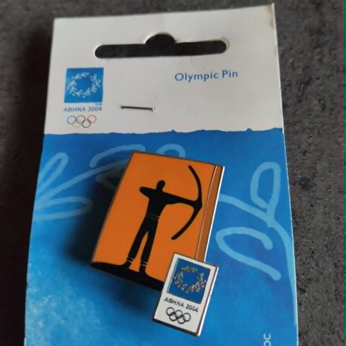 Official Pin Athens 2004 Archery like new