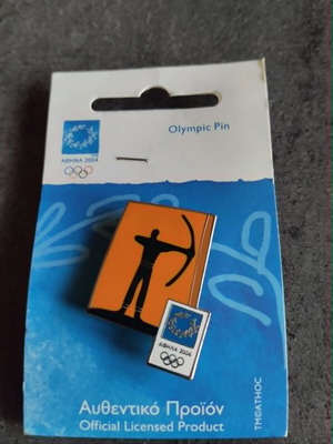 Official Pin Athens 2004 Archery like new