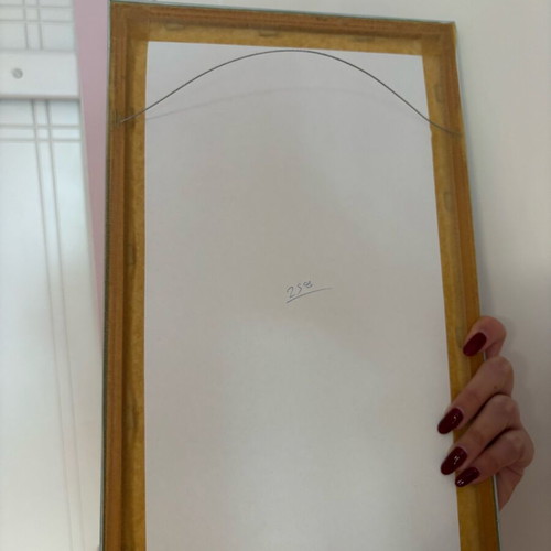 Handmade wall art like new, frame 24x40