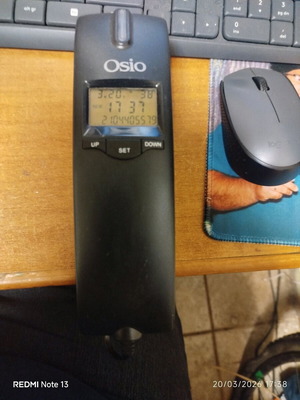 Osio model OSW-4650B home phone used, black, wired