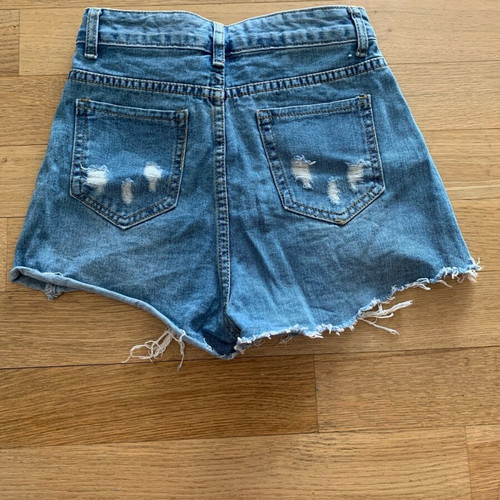 Mini denim shorts size S, like new, blue