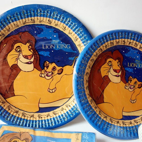 Vintage 90's Lion King birthday party set 20 napkins 10 cups and plates new