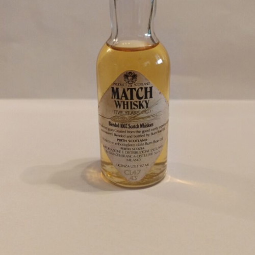 Match Whisky 5 years 50ml miniature like new