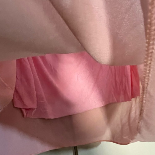 New World pink blouse one size new with drawstrings on sleeves