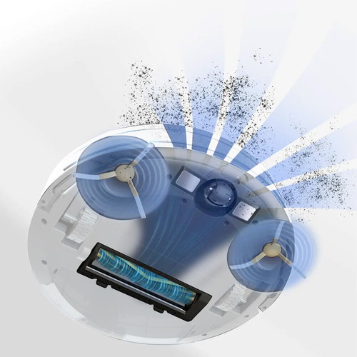 Rohnson Mamba Robot Vacuum Like New with Mapping and Wi-Fi White