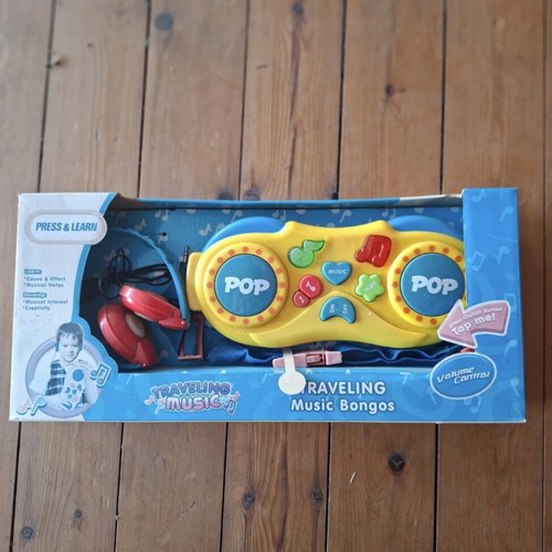 Traveling Music Bongos new in box for children 2+