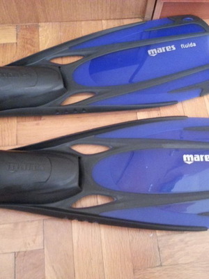 Βατραχοπέδιλα Mares Fluida Blue 44/45 καινούργια