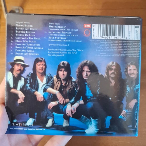 Whitesnake Saints & Sinners CD reissue 2007 with bonus tracks
