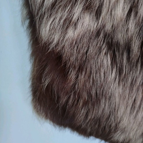 Vintage bolero silver fox fur like new, one size