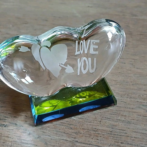 Glass decorations like new, pack of 4 pieces