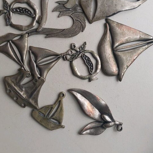 Handmade metal elements like new for DIY and crafts